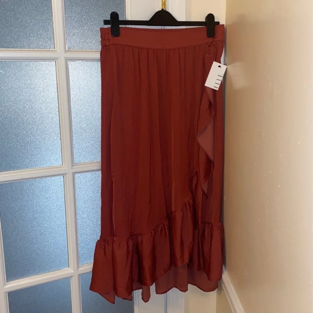 ELLE Maxi Burgundy Skirt